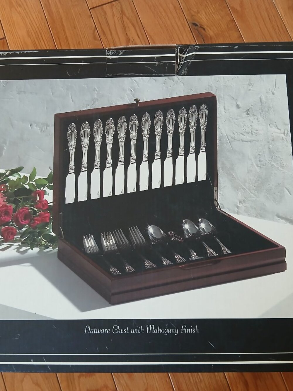 Wallace Mahogany Single Drawer Flatware Storage Chest W220875GB NEW